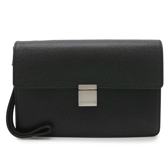 LOUIS VUITTON Handbags - LOUIS VUITTON Louis Vuitton Taiga Selenga Second Bag Clutch Leather Ardoise B...
